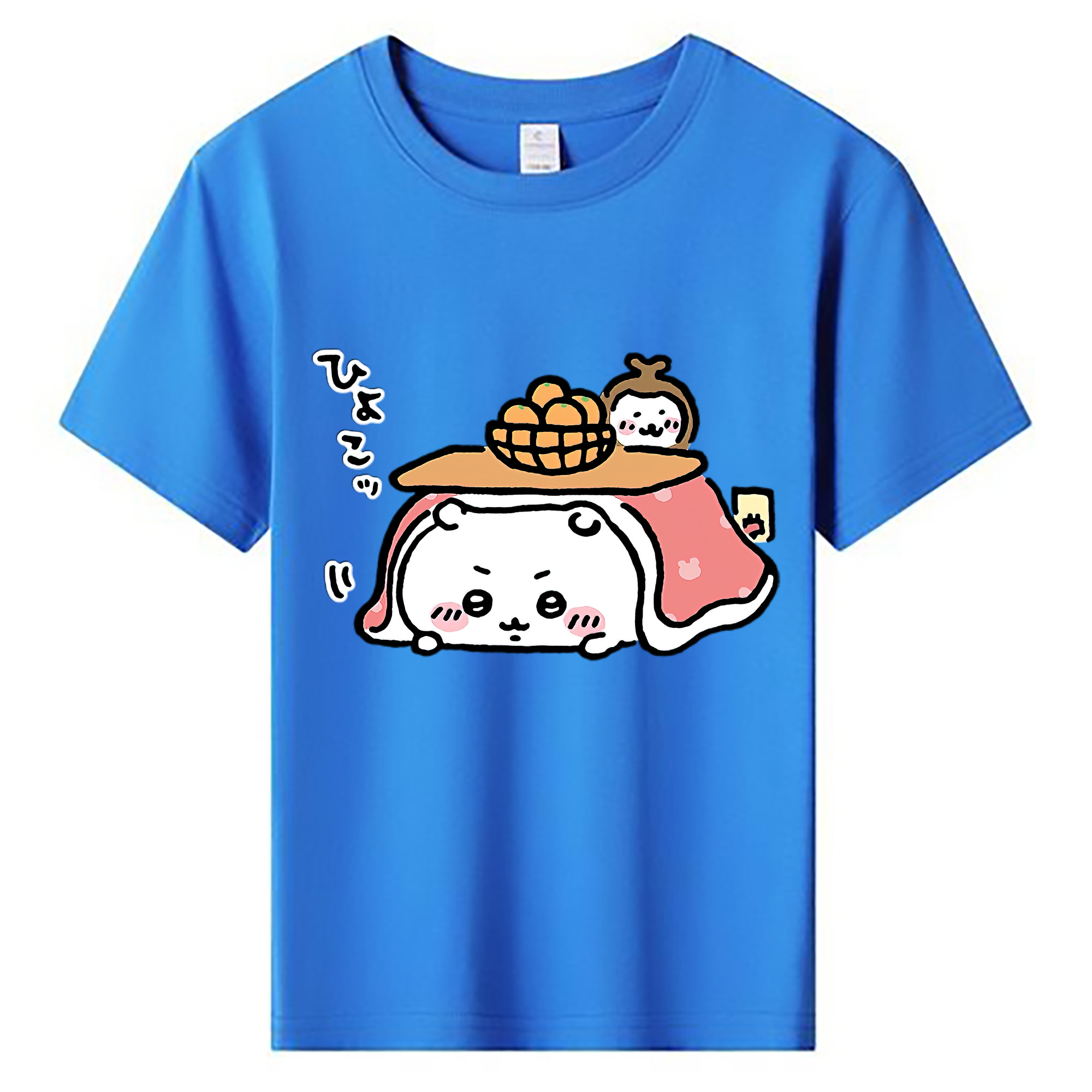 （画像用） ちいかわ ちいかわ Chii-kawa chiikawa 綿100％キッズTシャツ（フロントプリント）
